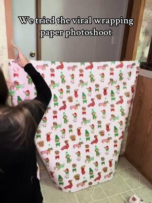 I love this trend🎄 #fyp #wrappingpaper #photoshoot #daschundsoftiktok #dogmom #daschund #christmas #dogphotoshoot #CapCut #trending #viral #daschundpuppy #christmasphotoshoot 