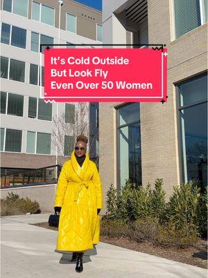 Baby its cold outside but stay cute! #over50style #over50#over50stylein #dmvblogger #washingtondc #flyageless #over50andfabulous #ootdinspirations #