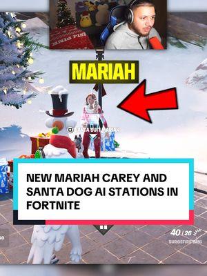 New mariah carey and santa dog ai stations in fortnite #fort #fortnite #fortnitenews #fortniteclips #fortniteskins 