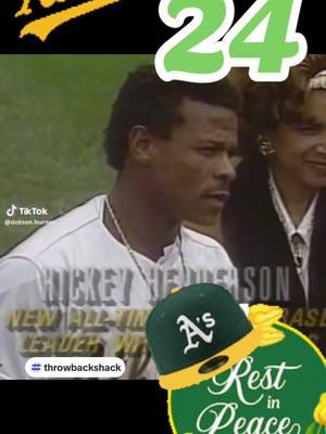 Ricky henderson #rickyhenderson #oakland #oaklandathletics #rip #legend #sports #throwbackshack #standtallthroughitall #letsgo #victorylap 