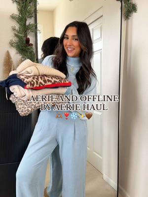 @aerie try on haul! ❣️❄️🤎  Links in my LTK! #AerieReal #AeriePartner #aerie #ad #haul #tryonhaul #fyp #fypviral #explorepage #hugehaul #outfitideas #outfitinspo #outfitinspiration  Outfit details:  Outfit one: Aerie New Heights Turtleneck, Aerie Cozy New Heights Trouser  Outfit two: Aerie Late Night Full Zip Hoodie, Aerie Cozy Heights Trouser Outfit three: Aerie unREAL Crew Sweater, Aerie Cozy Heights Trouser Outfit four: OFFLINE By Aerie Coffee Run Cropped Hoodie, OFFLINE By Aerie Coffee Run Trouser