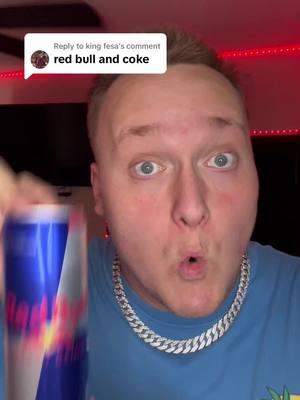 Replying to @king fesa Red Bull & Coke?! What’s next? #replychug #redbull #coke #chug #chugging #jameschugs #fyp #foryoupage 