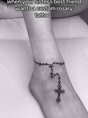 I did it myself :-) #rosary #tattoo #rosarytattoo #pdx #oregon #pnw #tattoosrtist 