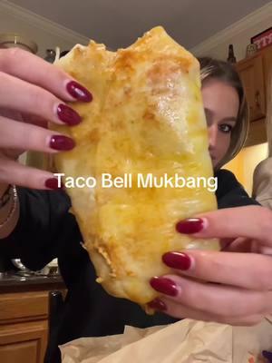 @tacobell grilled cheese burrito🤤 #mukbang #tacobell #tacobellmukbang #grilledcheeseburrito 