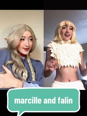 making farcille happen even if i have to do it myself 😌 #falintouden#falin#dungeonmeshi#deliciousindungeon#chimerafalincosplay#chimerafalin#marcille#marcilledonato#farcille 