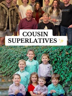 had to run it back in honor of a new cousin group photo 🫢 #cousins #superlatives #googleforms #googleform #family #mostlikelyto 