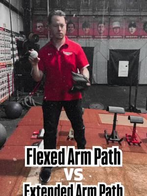 Flexed Arm Path vs. Extended Arm Path ⚾💪 Which arm path are YOU using? Let’s break it down: ❌ Extended Arm Path: 	•	Breaking the hands with the arm moving straight into extension. 	•	Fails to put the arm in a flexed position, limiting its ability to counter rotational trunk movements. 	•	This can lead to the arm dragging or pushing in front of the trunk, disrupting the energy flow from trunk to arm. ✅ Flexed Arm Path: 	•	Breaking the hands in a flexed position, allowing the arm to counter against trunk rotation. 	•	As the scap loads back, the arm works in sync with forward trunk movements to rotate into full external rotation. 	•	This optimizes the arm path, supporting the generation and transfer of energy through the kinetic chain for maximum velocity. The flexed arm path is the key to efficiency, power, and healthier throwing mechanics. Train smart and get the most out of your delivery. 🚀 🔗 Learn how to optimize your mechanics at TopVelocity.com #TopVelocity #ArmPathMechanics #ThrowGas #PitchingMechanics #FlexedArmPath #BaseballTraining #ElitePitcher #KineticChain #ThrowHard #BaseballDevelopment #PitchingVelocity #TrainSmart