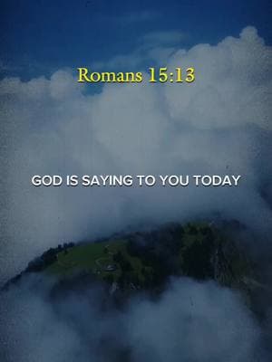 Romans 15:13  May the God of hope fill you with all joy and peace as you trust in him, so that you may overflow with hope by the power of the Holy Spirit. #god #jesus #gratitude #amen #faithful #holyspirit #christiantiktok 