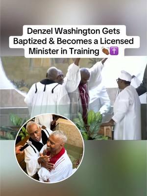 Take me to the water! #denzelwashington was baptized at his home church in New York City today! 🎉 #blackchurchtok