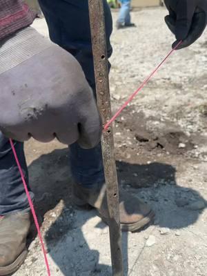 Como amarrar hilo para formear, how to tie stringline to start forming #concrete #construction #contractor