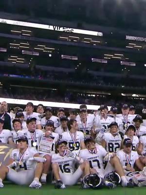 The golden moment for Drew Sanders and the Vandegrift Vipers!! 🏆 Watch on FanDuel Sports Network #TXHSFB #AUSTIN #DCTF #UILSTATE