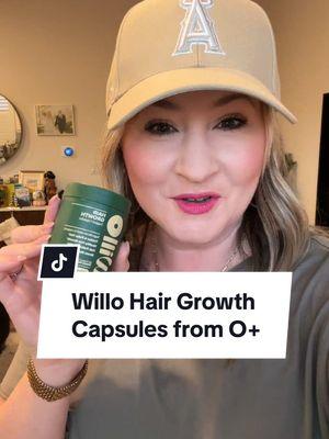 On sale for $19.99 right now! ❤️ Excited to try these hair growth capsules from O Positiv 💁🏼‍♀️ #willohairgrowthcapsules #opositivhealth #hairgrowth #naturalhairgrowth 