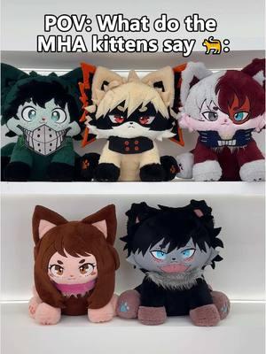 Pov: what do the mha kittens say 🐈 : #christmas #anime #myheroacademia #mha #bnha #deku #kacchan #todoroki #ochako #bakugo #izuku #shoto #dabi #kny #mha #animeedit #animemerch #plush #plushtoys #fyp