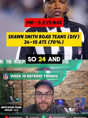 Your key referee trends for Week 16 #nfl #nflpicks #sportsbetting #betting #bettingtips #freepicks 