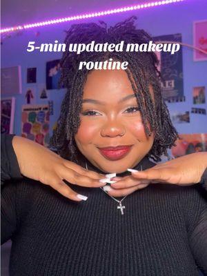 updated makeup routine for round face girlies!💋 #blackgirlmakeup #fairfieldmakeupartist 