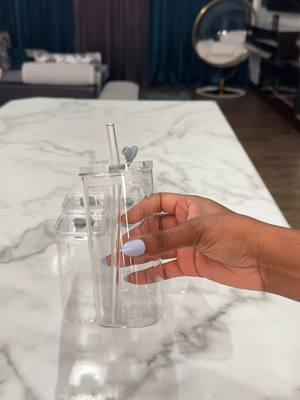 You can never have enough glass cups. 😍 #glasscups #portableglasscup #coffeecup #glassware #glasswarecollection #glasscupwithlidandstraw #TikTokShop #tiktokshopfinds 