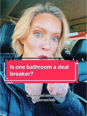 One bathroom… dealbreaker or nah? 🤔  You tell your agent you NEED two, but then… you fall in love with a charming one-bath cottage! 🤷‍♀️  We've ALL been there! 😂 Sometimes, what you think you want isn't what you actually want! 😉 It's all about finding the right fit, even if it has just one bathroom! What are YOUR must-haves? Tell me in the comments! 👇  #onebathroomhouse #homebuying #realestatelife #househunting #homebuyerproblems #relatable #realestateagent #richmondva #charlottesvilleva #movingtovirginia #relocating #outoftownbuyers #virginiacities #rva #cville #firsttimehomebuyer #dreamhome #homeownership