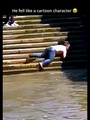 Going For A Swim, Mate? #stairsarehard #staircase #fallingdownthestairs #fallingdown #funny #drunk #slipped #funnyvideo #fyp