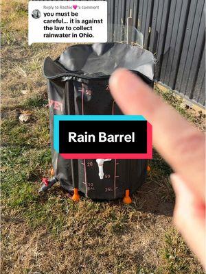 Replying to @Rachie🩷 #rainbarrel #waterstorage #watertank #water #homesteadtoktok #homesteading #prepper #preppertok 