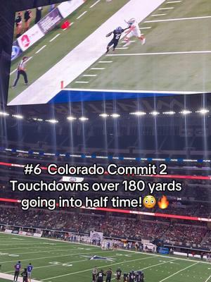 #6 @Colorado Buffaloes Commit has Westlake Shakin up! With 2 touchdowns over 180 yards going into halftime!😳🔥🏈 #fyp #foryoupage #fortworth #Dallas #uil #statechampionship #highschoolfootball #northcrowleyhighschool 