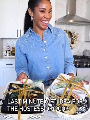 Last-Minute Gift Idea That Wows!Need a quick but thoughtful gift for the hostess or cook in your life? Here’s the hack: 1️⃣ Grab a cute baking pan 🍪 2️⃣ Add oven mitts, kitchen towels, & utensils or measuring spoons 🥄 3️⃣ Stack it all together and tie with a festive ribbon 🎀 It’s simple, budget-friendly, and SO useful! Perfect for anyone who loves to cook or bake—or just appreciates a cute kitchen setup. Tag someone who needs this idea!  #GiftHack #LastMinuteGifts #lastminutegifts #HostessWithTheMostess #KitchenGiftIdea #HolidayGiftGuide