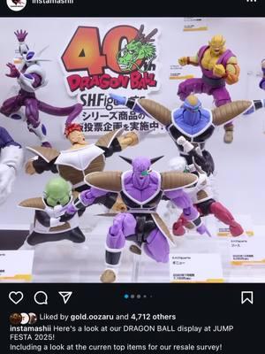 A look at the top figures in the voting site are at display at jump festa 2025.  #fyp #viral #fypシ #coleccionistadejuguetes #tamashiinations #shfiguarts #toycollector #shfiguartsfanz #tamashiinations2024 #shfiguartsdragonballz #dragonball 