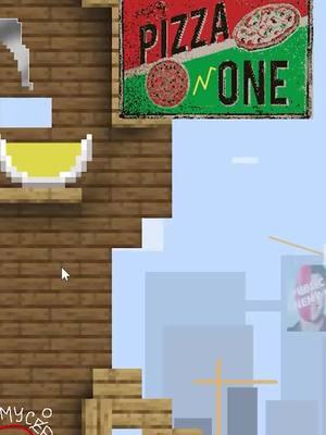 Pizza Time в 2D Майнкрафт с физикой! #pizzatime #minecraftpizza #pizzainminecraft #minecraft2d #minecraftanimation #minecraftmemes #animation #2d