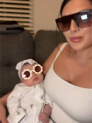 Im having too much fun as a new mom 😅 #e40 #stunnashades #newmom #momlife #momhumor 