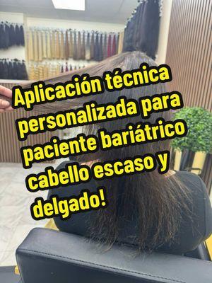 Hermosa aplicación de Extensiones cabello virgen 150 g técnica personalizada mi Clienta es paciente bariátrico de cabello delgado y escaso!#paratii #hairextensions #extensionesdecabellonatural #viral #fyp 