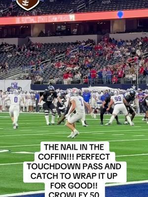 North Crowley makes sure there aren’t ant doubts about this one!! Incredible game from start to finish from these guys!! #txhsfb #uilstate #football #texasfootball #northcrowleyhighschool 