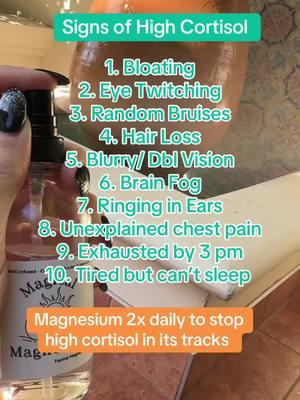 Magnesium for high cortisol #magnesiumspray #magnesiumdeficiency #magnesiumsprayoil #magnesiumsupplement #cortisol 