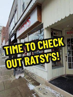 This is Ratsy's Store.  Located in bucolic Oberlin, Ohio. Full of Weird Gifts, socks, coffee mugs and Cat Lady items. More than just a gift store or a vintage shop... it's a destination of the unusual.  And don't forget to check out Ratsy's Wall of Creepy DollsRatsy's Store aka Lorain County's Weird Gift Headquarters! Nothing you need... Everything you want.  27 S. Main Street Oberlin, Ohio Hours: Wed-Sat 12-6  Most Sundays 12-3 Other days by chance Or check out our website: www.ratsy.com to sign up for our email newsletter.♥️ #weirdgifts #oddities #curiosities #catlady #catladygifts  #loraincounty #giftstore #vintagestore #vintage  #vintagestyle #ratsys #ratsysstore #oberlin #oberlinoh #oberlincollege #oberlinohio #ohio #ohiofindithere #ohiocheck 