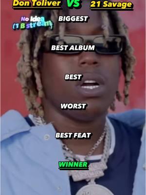 Is Don Toliver or 21 Savage better overall? #dontoliver #21savage #song #rapper #album #review #rating #ranking #fiscooemo #rap #hiphop #rnb #music 