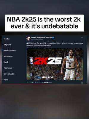 Y'all think NBA 2k25 the worst 2k ever? 🤔 #nba2k25 #nba2k #2kcommunity #foryou #fyp #swante #zswantzybaby #mycareer 