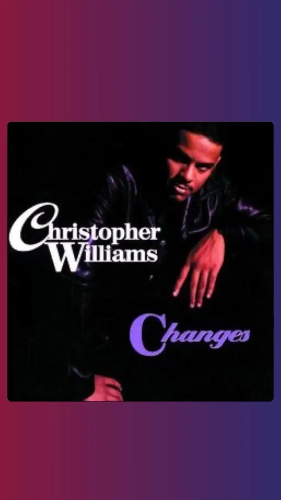 Changes is the second studio album from American R&B artist Christopher Williams, released on December 29, 1992. The album peaked at sixty-three on the U.S. Billboard 200 and reached the twelfth spot on the R&B Albums chart. Riding the waves of his #1 single, "I'm Dreamin', he would see another Top 10 single "Every Little Thing U Do" and a Top 20 R&B hit, "All I See".  #ChristopherWilliams #AllISee #Changes #NewJackCity #ImDreamin #90sRandB #90sSlowJams #90sMaleSingers #ILoveThe90s #The90s #1992 #90sMusic #ILove90sRandB 