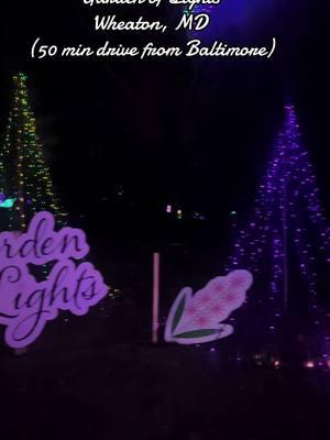 Wonderful experience but it was freezinggg. But the hot coa coa & funnel cakes made it all better 🥰 #GardenOfLights #Baltimore #DMV #ChristmasGiftIdeas #Christmas #Lightshow #Christmas2024 