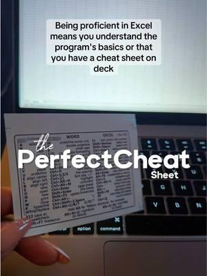 This cheat sheet keeps me ready at all times#creatorsearchinsights Being proficient in Excel means you understand the program's basic. #TikTokShopBlackFriday  #TikTokShopCyberMonday #TikTokCreatorSearchInsightsIncentive#tiktokshopfinds#TikTokShopHolidayHaul#TTSBeautyKit#TTSBeautyBesties#GiftGuide#blackfridaydeals#blackgirltiktokers #review #viral#retailtherapy#retailtiktok#ugc