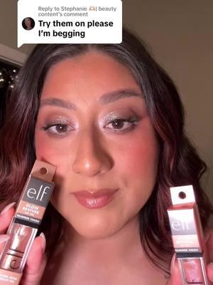 Replying to @Stephanie 🫶🏼| beauty content gotchu girl 👏🏽💖 . . . #elfcosmetics #glowreviverlipoil #glimmerfinish #newmakeup #drugstoremakeup #affordablemakeup #makeupinspo #glowymakeup #lipoftheday #lipcombo #makeup #makeupcontent #trendingmakeup #beauty #latinacreator #latinacontentcreator 