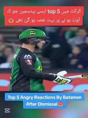 Top 5 Angry Reactions By Batsmen After Dismissal😠#engry #moment #foryoupage #cricketlover #foryou #cricketupdate #fyp #viralvideos #fypage #100kviews #cricketer #cricket 