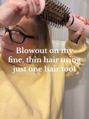 The primer creates a shiny, blowout look on my fine thin hair and the VOLUME is giving body @langehair #langehairtools #lange #hairtutorial #hairstyles #womenover50 