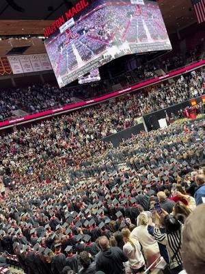 ISU graduation. #sweetcaroline #hilton #hiltonmagic #cyclone #iowastate #graduate #fyp #ames 