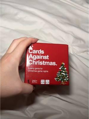 Do you have game nights? Get togethers? Holiday parties? This is the perfect game for that! Just like cards against humanity, its simple, fun, entertaining and enjoyable! #cardsagainstchristmas #game #cardgame #familygame #GameNight #partytime #gametok #foryou #christmasgift #yankeeswapgift #fun #fypシ゚viral #tts #ttsa  Cards against christmas  Card game  Family game night 