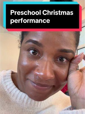 Me 🫱🏾‍🫲🏿 crying over the weirdest things. The latest was my son’s preschool Christmas performance  #christmasperformance #preschoolmom #MomsofTikTok #toddlermom #momlife #momsbelike #momlifebelike 