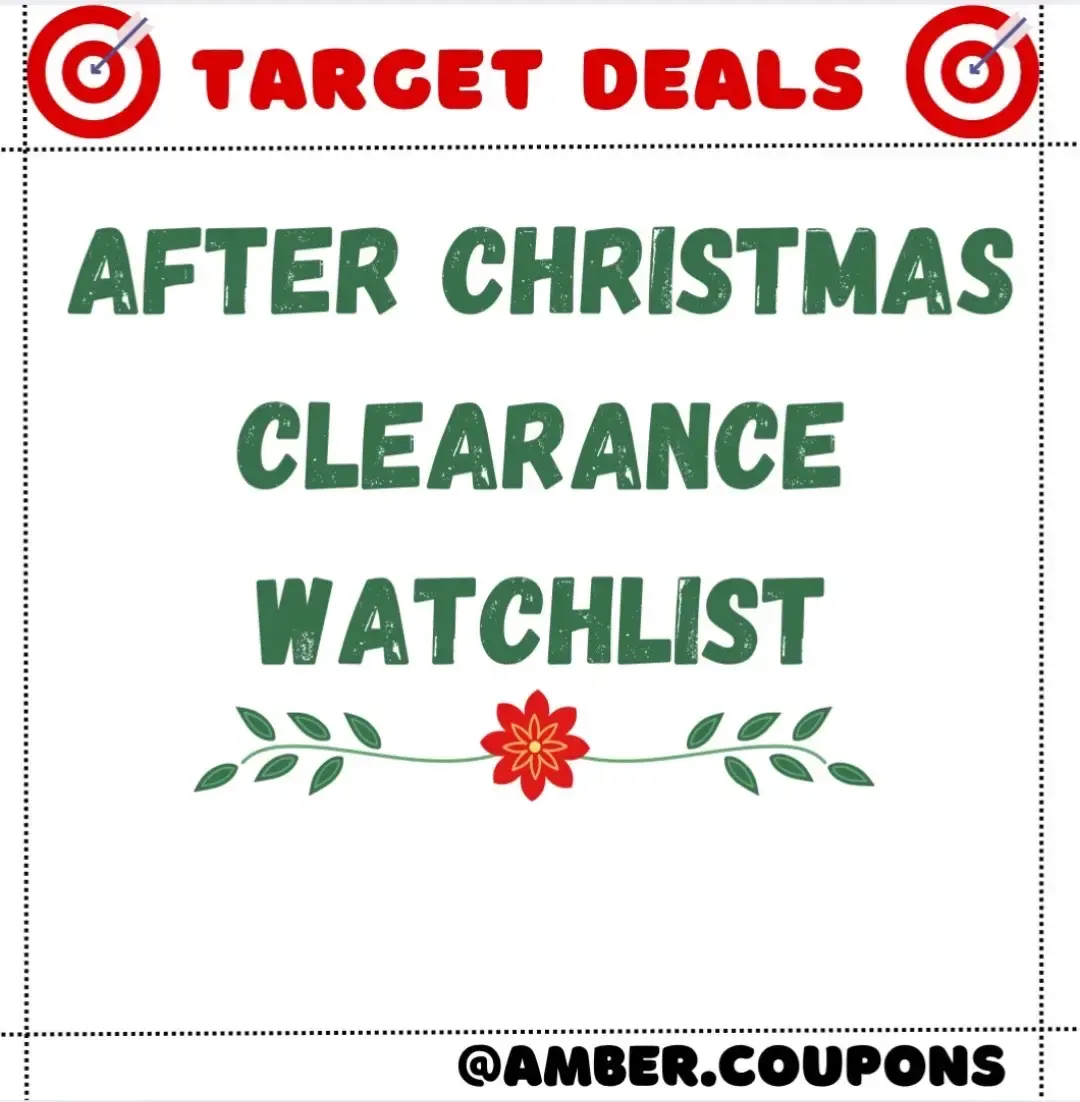 Hi yall! I moved and still am working on getting internet access! So sorry for the interuption in deals. For now here is my after christmas watchlist!! here is a list of things that are easy to miss! Use that save button to keep this handy or take a screenshot. Use these principles at any store, not just Target! ❤️ Shop the end caps , you will find seasonal displays throughout the stores. 💚 Scan anything with a Christmas or winter emblem on it! Check in the Red boxes for price at Target, the app will not show you the correct price. ❤️ Think outside the Christmas section! Go wide! Go look for paper plates and cleaning supplies that say “limited edition scent! “ 💚 Look for peoples rejects! Sometimes the best finds are stuff others have thrown in the pillows for safe keeping 🤭 What is your favorite Christmas Clearance to hunt for?? #targetdeals #targetcouponing #targetrun #couponcommunity #couponing #couponer #couponsforbeginners #coupon101 #easycouponing #howtocoupon 