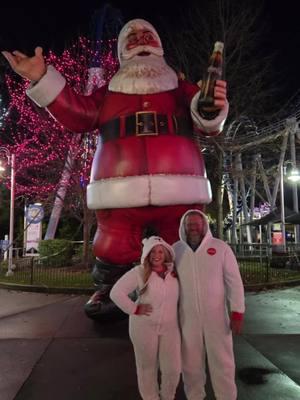 Yes we did dress up like the Coca-Cola polar bears and go to Winterfest at Carowinds to their Coca-Cola section and take pictures with the other polar bears. It sounds like a perfect date night to me! #cokecola #carowinds #winterfest #polarbear #charlottenc #datenight 