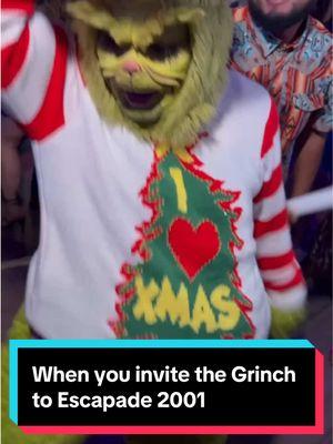 When you invite the Grinch to Escapade 2001  . . . . @ESCAPADE CLUBS @Apacibles Del Norte  #escapade #escapade2001 #apaciblesdelnorte #rikititrikiporlosrincones #bailedeposada #Grinchbbl #grinchcumbia #Cumbia #djcumbia #dj #grinchtiktok #grinch #dallasgrinch #elgrinch #whoville #grinchcostume  #grinchfilter #grinchfilters #thegrinchtiktoks #retodelgrinch #grinch #grinchtiktok #grinchmas  #elgrinch #thegrinch #whoville #grinchcostume #grinchnorteño #grinchlatino #howthegrinchstolechristmas #thegrinchwhostolechristmas #grinchmakeup #grinchbailando