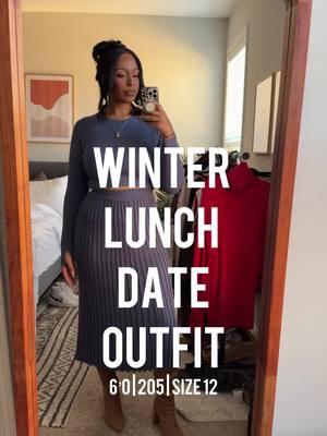 Winter Lunch Date Outfit ❄️ 6’0 | 205 | size 12 Everything is linked on my LTK I saw this set on @Janesha last year and then a few months ago so I finally got it. I have it in a khaki color and in blue. It has a lot of stretch so I’m wearing a medium.  I wore my TikTok fleece lined tights but they aren’t tall girl friendly. I think I have to wear them with the feet cut off so they go up higher. That’ll work bc I usually wear these tights with boots anyway.    Shout out to @gap for the tall size trench coat. I’m wearing an XL Tall Hair is the @Ashimary Hair Beauty layered yaki wig I’ve shown yall non stop for the last month lol  #theheartsandcake90 #ifancycupcakes #theheartofbrittney  #amazonfashion #amazonmusthaves #tallandcurvy #amazonprime #amazonfallfashion #fallfashion #size12  #size12style #size12fashion #fashionvlogger #blackinfluencers #amazonfinds #amazoninfluencer #stylingtips #amazonfashionfinds #ltkfashion #ltkvideo #ltkstyletip #fallfashioninspo #winteroutfits #fallfashion #macysstylecrew #gapstyle #trenchcoat #trenchcoatstyle