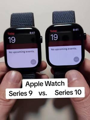 Apple Watch Series 9 vs. Series 10 comparison. #applewatch #applewatchseries10 #applewatchseries9 #fyp #apple @apple 