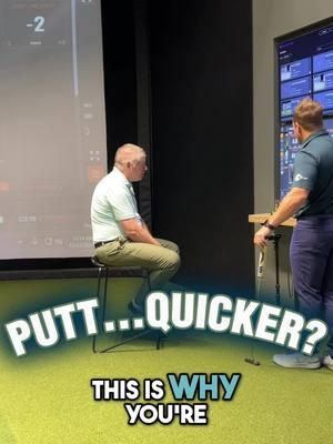 Don't slow down your putting stroke! Have you ever seen Brandt Snedeker putt? He uses a "pop" technique and has a very quick tempo. Now, I am not saying do your own "pop" technique, but I am saying that you should have a consistent tempo. Often times amateur golfers will take a slow and short backstroke, manually accelerate the putter, and then have a longer follow through than backstroke. The problem is your manual acceleration varies so you never know the speed the putter is moving as it gets to the ball. THE RIGHT WAY: When you putt, the putter should be accelerated by gravity alone. When the putter is accelerated by gravity, its highest rate of acceleration is right at the beginning of its decent, and then the putter has decelerating acceleration so that when it hits the ball the putter "cruising". Then, since there is an energy transition from club to ball, the follow through should not be nearly as long as the takeaway. By using gravity and taking out your influence you do two things: 1) The distance the ball goes on an identical putt is 100% proportional of the length of the takeaway. 2) If your tempo is consistent, the time from the start of the stroke to impact should take the same amount of time whether you hit a 4 footer or 40 footer. Check out my post on August 10th if you want to hear more on this topic! #putting #speed #acceleration #golftips #golflesson #pop #golf