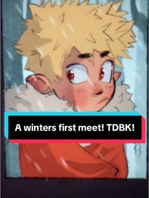 A snowy day is perfect for a first meeting.  AU AND TIKTOK COMIC ORIGINALLY CREATED BY THE GOAT OF TDBK @flygutxx !!! I have always loved fhis video and wanted to recreate it for a while now. GO SUPPORT THE ORIGINAL CREATOR!!! #myart #artistsoftiktok #mha #myheroacademia #comic #fanart #bakugou #shototodoroki #tdbk #todobaku 